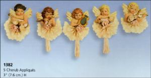 cherub appliques (5) S1382
