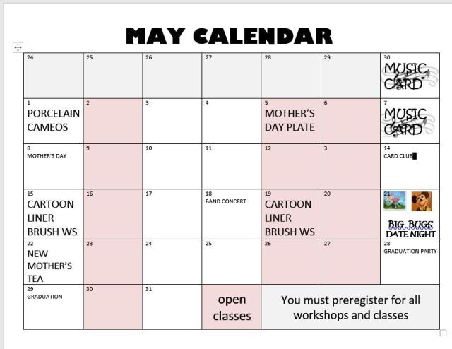 MAY CALENDAR