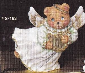 provincial studio 163 bear angel with harp