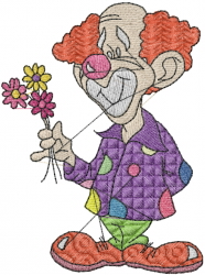 CLOWN WITH FLOWERS