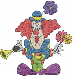 CLOWN WITH HORN