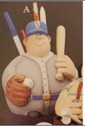 Gare 1349 Roly-Poly Baseball Player