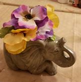 Jodi (Gare) 1900 Elephant Planter (amber)