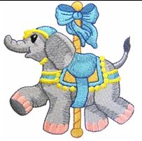 KIDS CAROUSEL ELEPHANT PIC