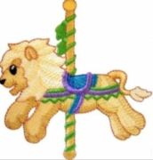 KIDS CAROUSEL LION PIC