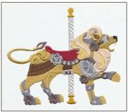 STEAMPUNK CAROUSEL LION