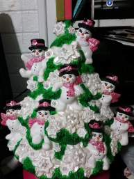 Clay Magic 1658 &amp; 1659 Snowman Tree pink (student)