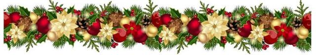 clipart poinsettia page border