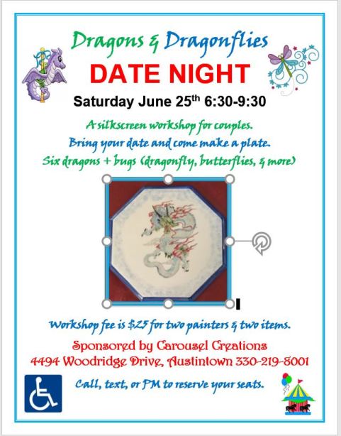 DATE NIGHT Dragon &amp; Dragonflies 6-25-16