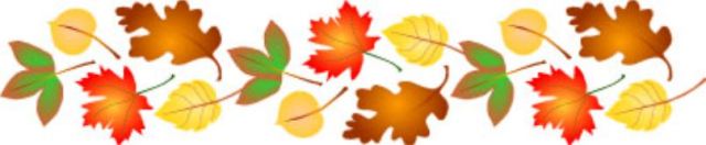clipart fall leaves border