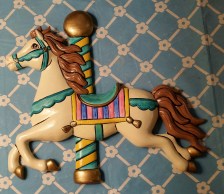 Carousel Horse Wall Plaque head up CC