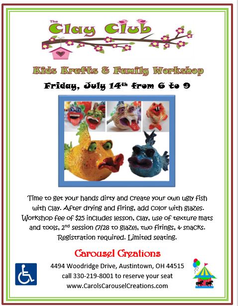 Clay Club Ugly Fish 7-14-17 POSTER