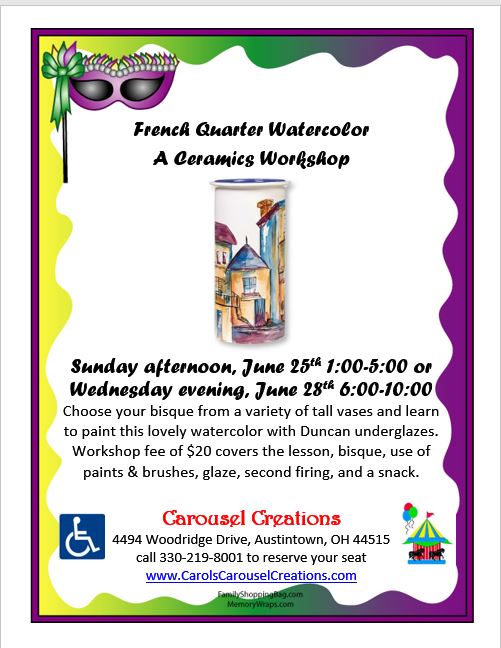 French Quarter WS POSTER 6-25 &amp; 6-28-17