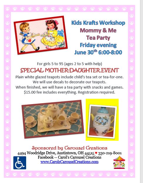 KK Mommy &amp; Me Tea Party 6-30-17 POSTER