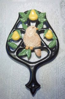 Duncan 0230 partridge in a pear tree trivet