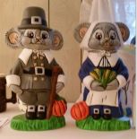 Daddy 0389 boy mouse &amp; 0390 girl mouse pilgrims