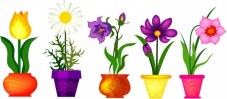 clipart flower pot border