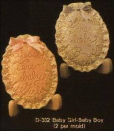 Dona 0332 Baby girl &amp; baby boy musical ornaments