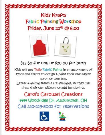 KK 6-22-2018 Fabric Painting POSTER