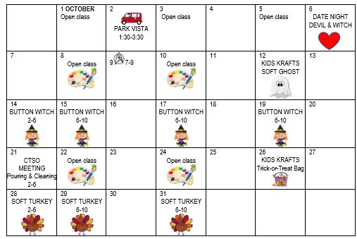 calendar October 2018