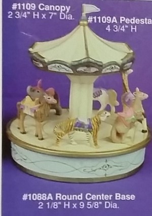 Alberta 1109 Ornament Carousel Canopy &amp; Pedestal