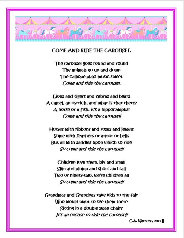 Come and Ride the Carousel poem