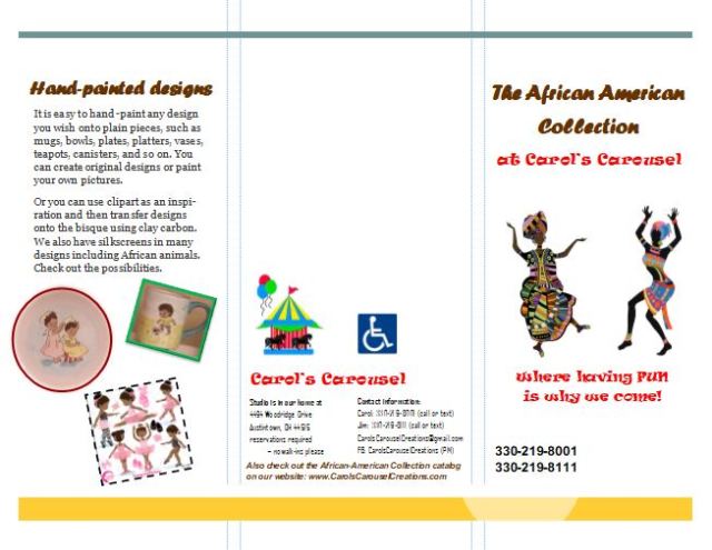 The African-American Collection brochure pg 1