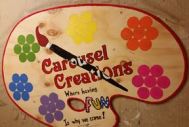 Carousel Creations Cupcake Board SIGN
