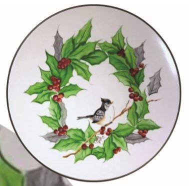 Holly Wreath with Small Tit Mouse