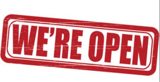 clipart WE'RE OPEN